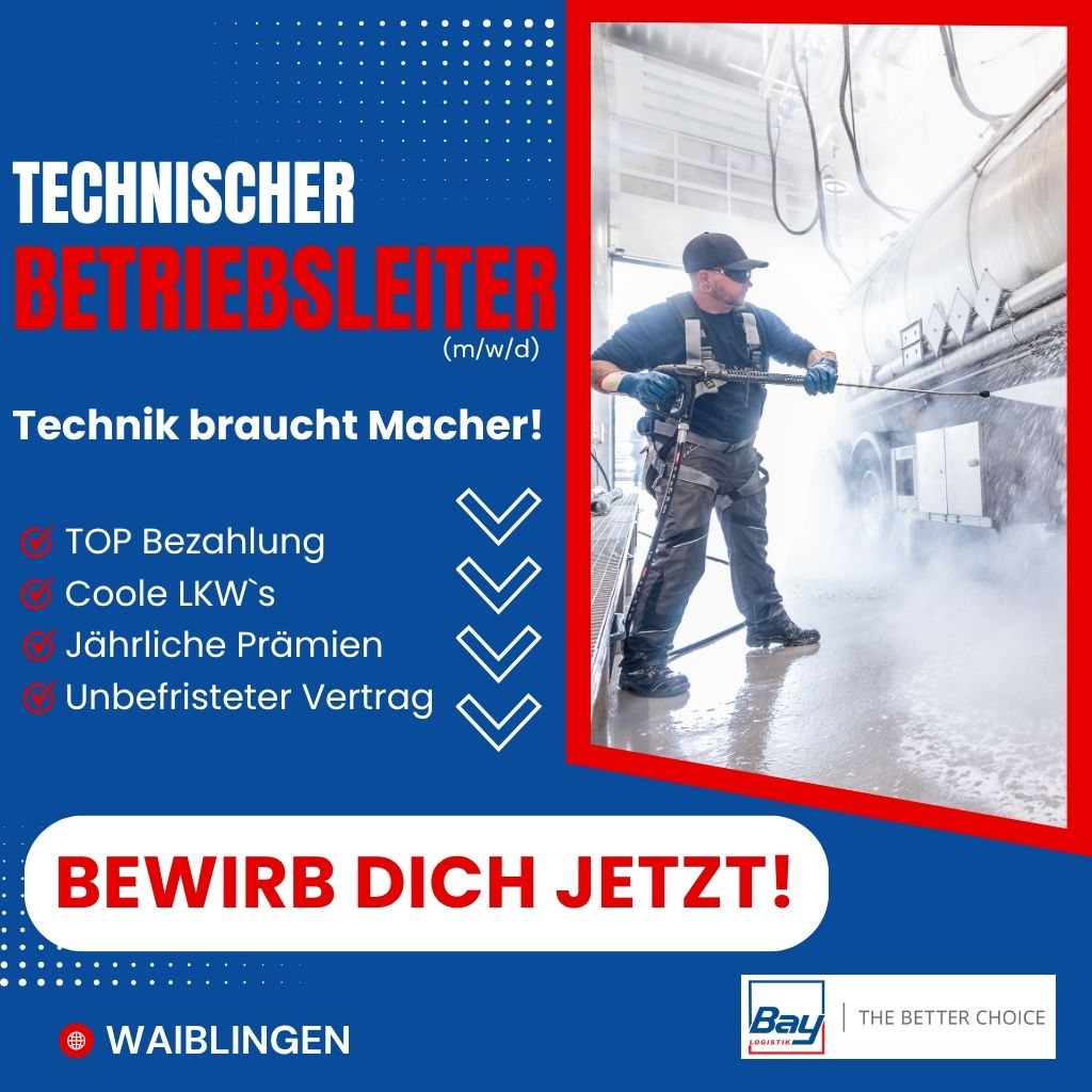 Teamleiter (m/w/d) Tank- & Fahrzeugreinigung / Reinigungsanlage